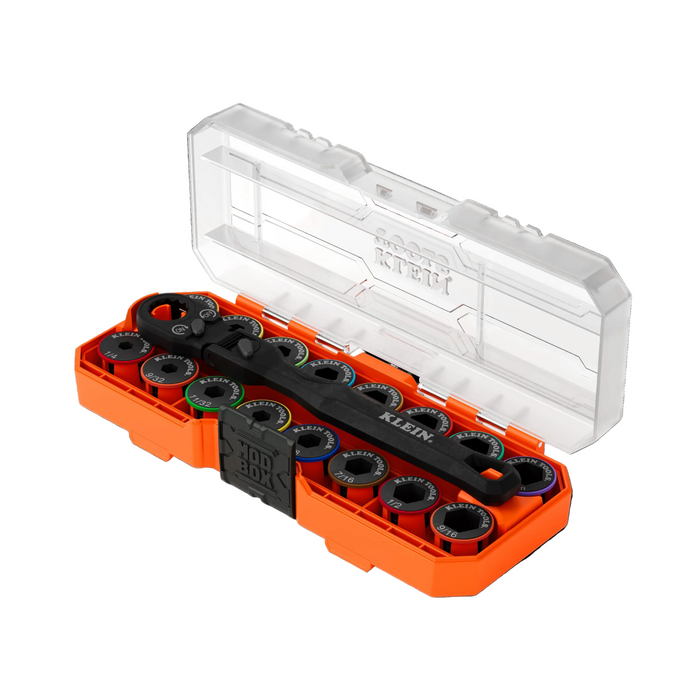 Klein Tools KNECT™ Ratcheting 17-in-1 Low-Profile Socket Wrench Set