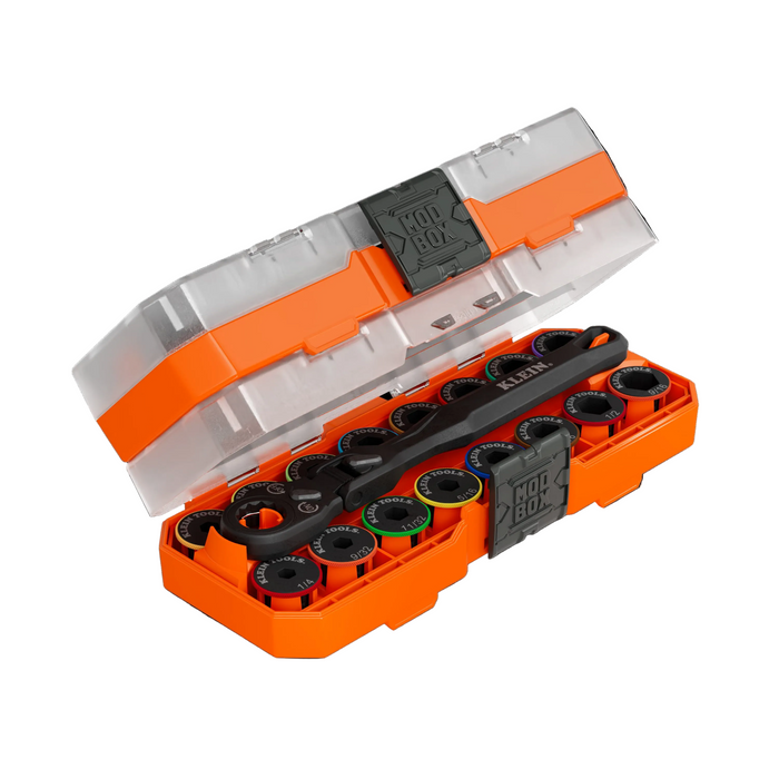 Klein Tools KNECT™ Ratcheting 17-in-1 Low-Profile Socket Wrench Set