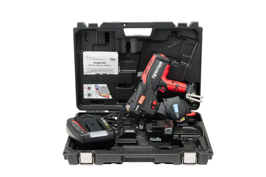 MAX Connected Rebar Tying Tool #5 x #5 up to #9 x #10 with 19ga wire