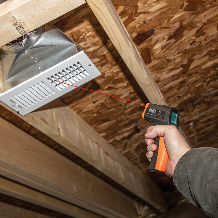 KLEIN TOOLS Infrared Digital Thermometer w/ Targeting Laser, 10:1