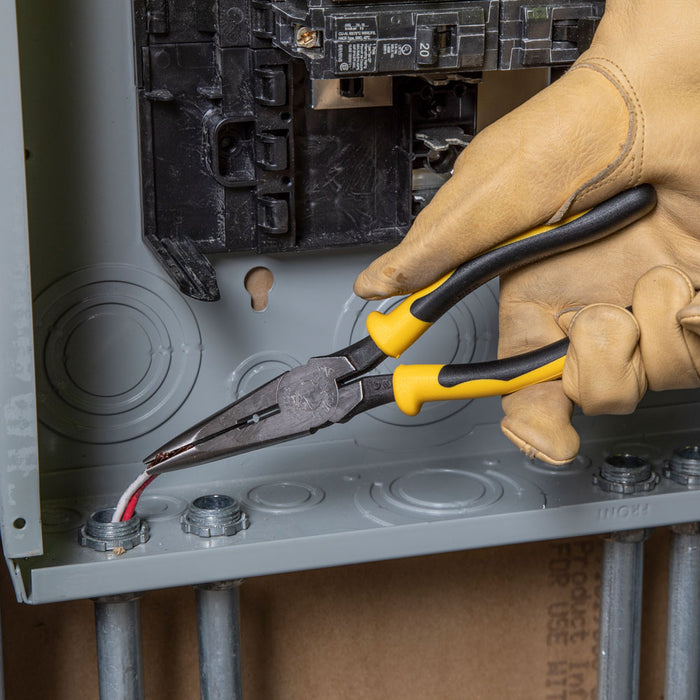 KLEIN TOOLS JOURNEYMAN™ 8" Long Nose Side Cutting & Stripping Pliers