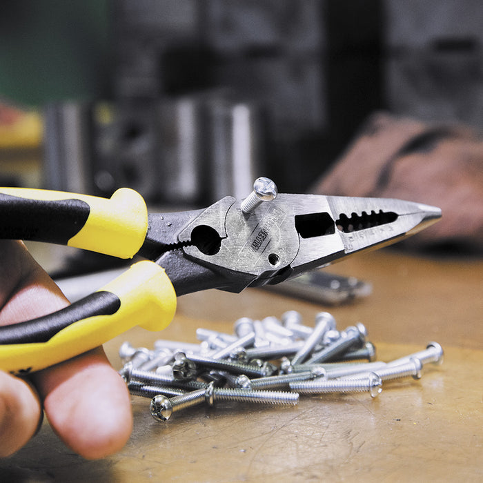 KLEIN TOOLS JOURNEYMAN™ 8.5" All-Purpose Pliers w/ Crimper