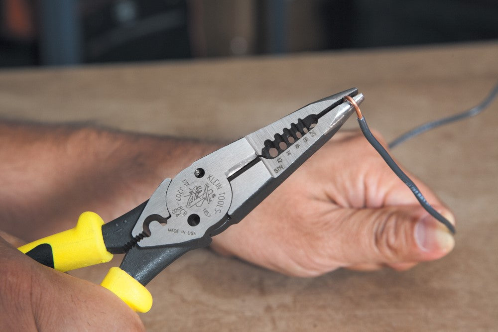 KLEIN TOOLS JOURNEYMAN™ 8.5" All-Purpose Pliers w/ Crimper