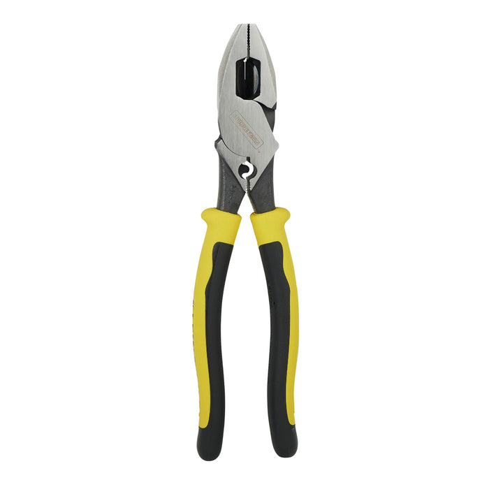 KLEIN TOOLS JOURNEYMAN™ 9" New England Nose High Leverage Side Cutting/Connector Crimping Pliers