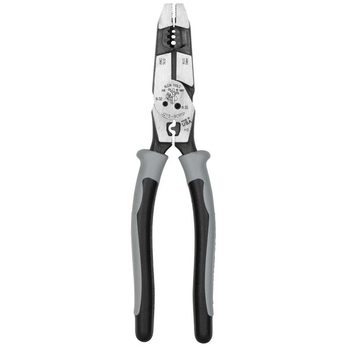 KLEIN TOOLS Fish Tape Puller & Wire Stripper Hybrid Pliers w/ Crimper