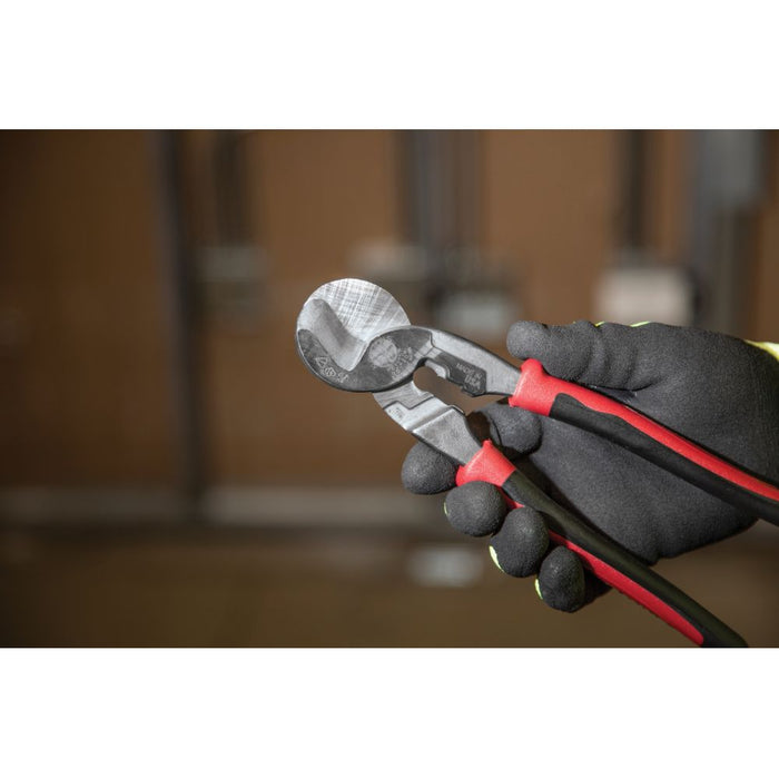 KLEIN TOOLS JOURNEYMAN™ High Leverage Cable Cutter w/ Stripping