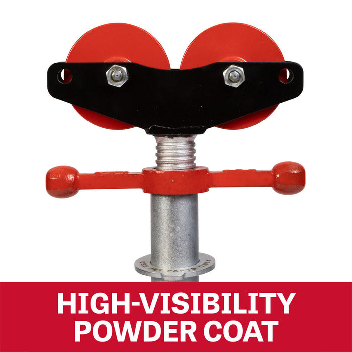 JET Folding Pipe Jack Stand with Steel Rollers JT1-2404