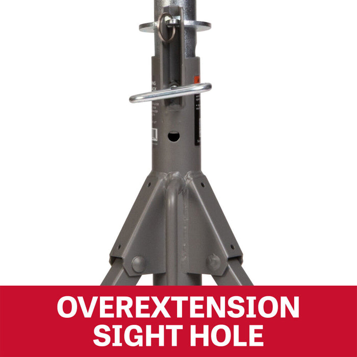 JET Folding Pipe Jack Stand with Steel Rollers JT1-2404