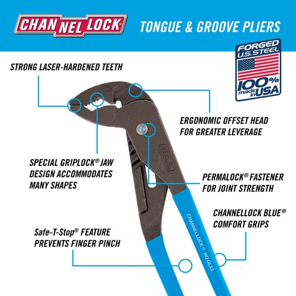 CHANNELLOCK 12.5" GRIPLOCK® Plier