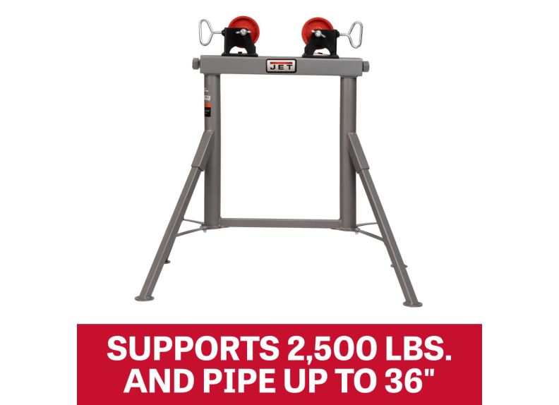 Jet JT1-2403 Fixed-Height Adjustable Roller Stand (JPJ-FPS-SR)