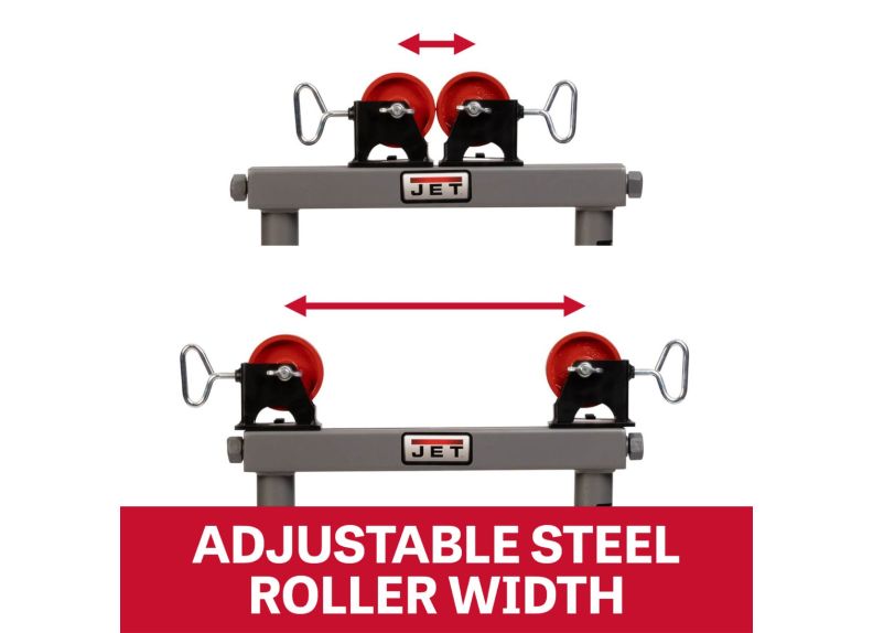 Jet JT1-2403 Fixed-Height Adjustable Roller Stand (JPJ-FPS-SR)