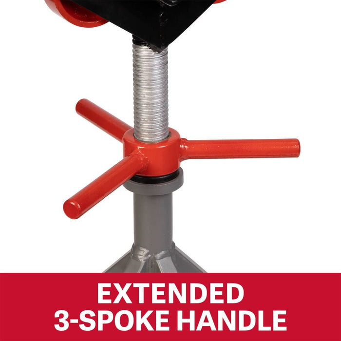 JET JT1-2405 5-Leg Pipe Jack Stand w/ Casters & Steel Rollers (JPJ-5LG-SR)