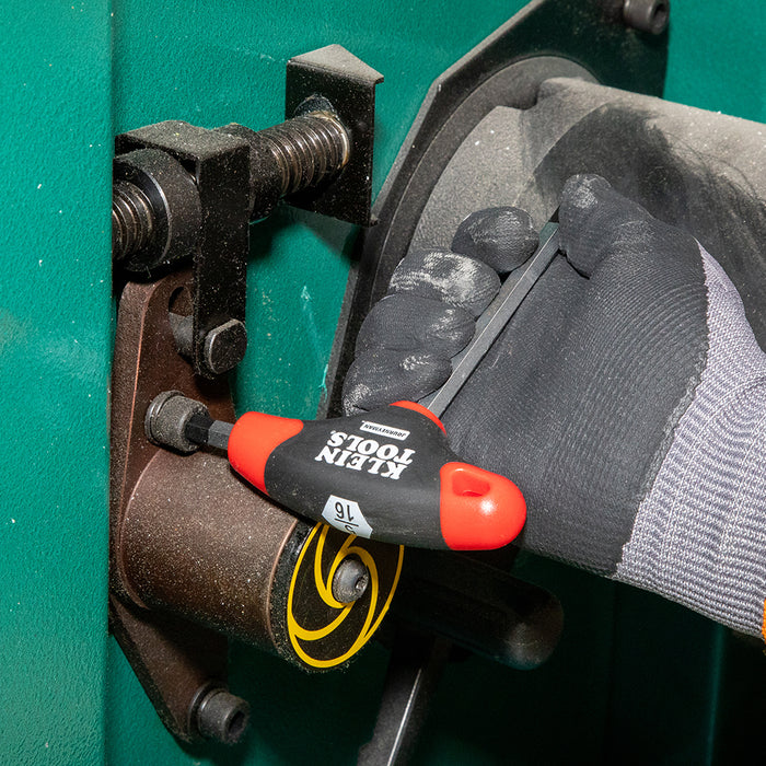 KLEIN TOOLS JOURNEYMAN™ 10 PC. 4" SAE T-Handle Hex Key Set w/ Stand