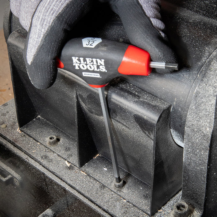 KLEIN TOOLS JOURNEYMAN™ 10 PC. 4" SAE T-Handle Hex Key Set w/ Stand