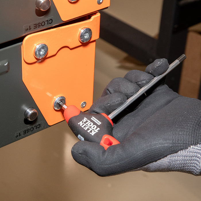 KLEIN TOOLS JOURNEYMAN™ 10 PC. 4" SAE T-Handle Hex Key Set w/ Stand