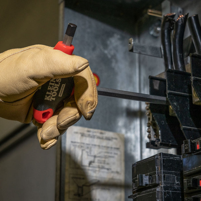 KLEIN TOOLS JOURNEYMAN™ 10 PC. 6" SAE T-Handle Hex Key Set w/ Stand