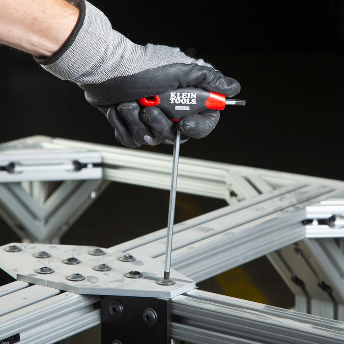 KLEIN TOOLS JOURNEYMAN™ 10 PC. 6" SAE T-Handle Hex Key Set w/ Stand