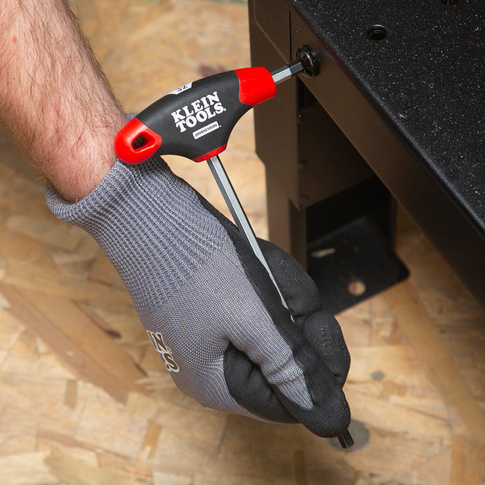 KLEIN TOOLS JOURNEYMAN™ 10 PC. 6" SAE T-Handle Hex Key Set w/ Stand