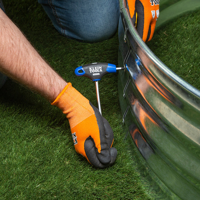 KLEIN TOOLS JOURNEYMAN™ 8 PC. 6" Metric T-Handle Hex Key Set w/ Stand