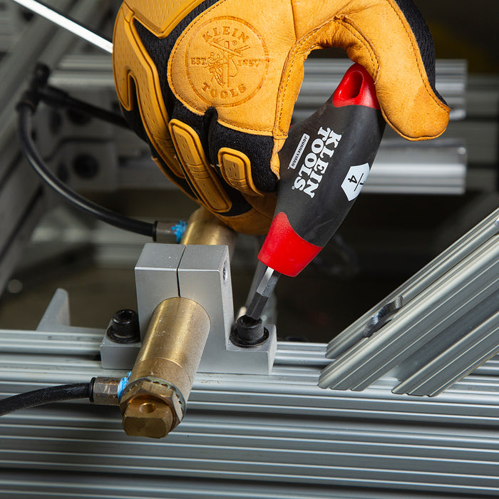 KLEIN TOOLS JOURNEYMAN™ 10 PC. 9" SAE T-Handle Hex Key Set w/ Stand