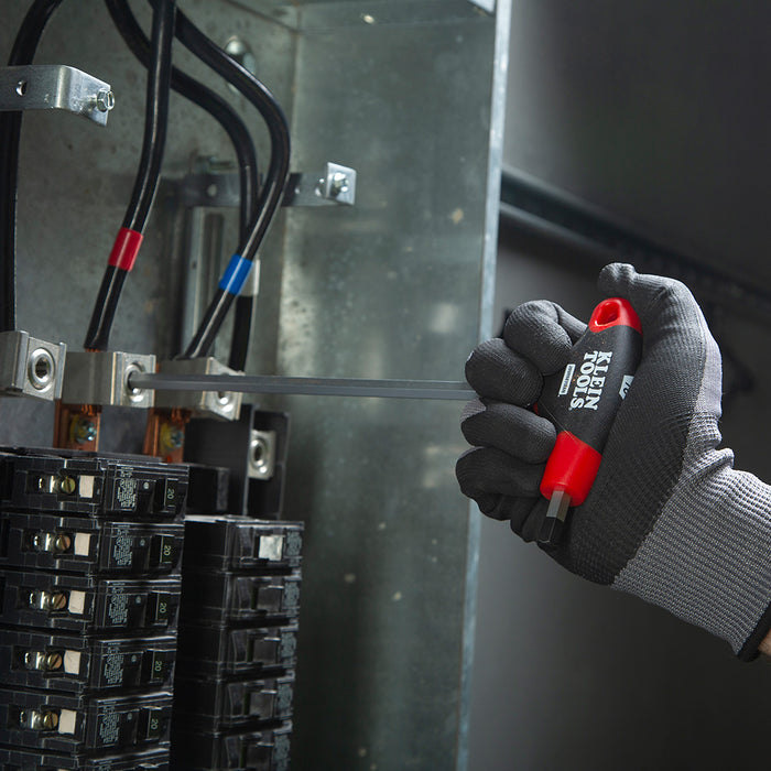 KLEIN TOOLS JOURNEYMAN™ 10 PC. 9" SAE T-Handle Hex Key Set w/ Stand