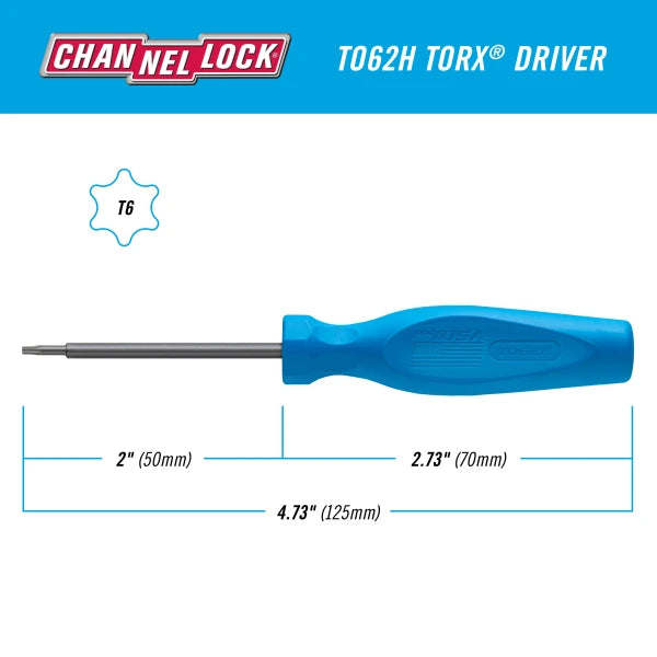 CHANNELLOCK TORX® T6 X 2" Screwdriver