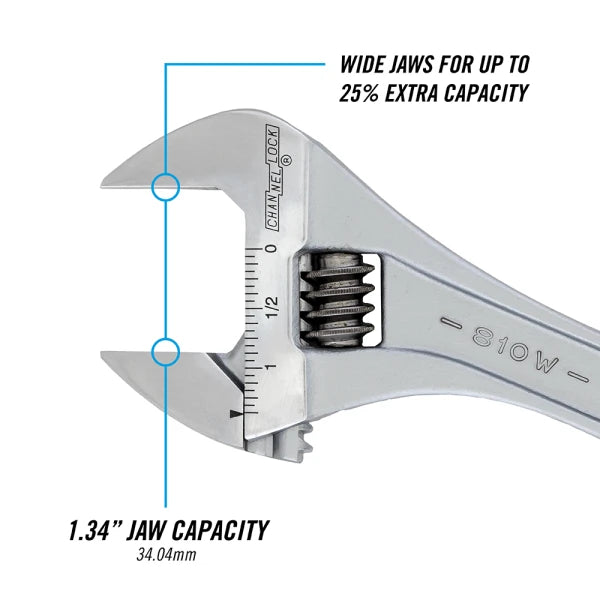 CHANNELLOCK 10" Adjustable Wrench
