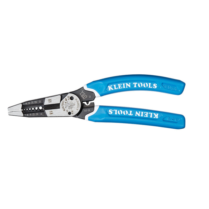 KLEIN TOOLS KLEIN-KURVE® 8-10 AWG Heavy-Duty Wire Stripper / Cutter / Crimper Multi Tool