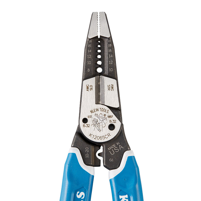 KLEIN TOOLS KLEIN-KURVE® 8-10 AWG Heavy-Duty Wire Stripper / Cutter / Crimper Multi Tool