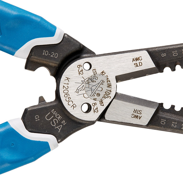 KLEIN TOOLS KLEIN-KURVE® 8-10 AWG Heavy-Duty Wire Stripper / Cutter / Crimper Multi Tool