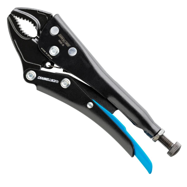 CHANNELLOCK 5" Locking Pliers, Curved Jaw w/ Cutter
