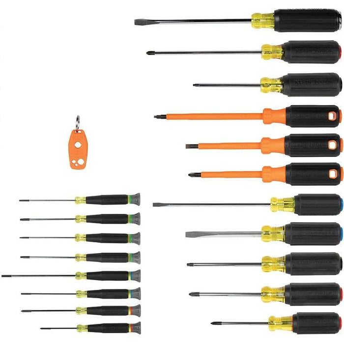 Klein Tools Color-Coded Screwdriver Set, 20-Pieces