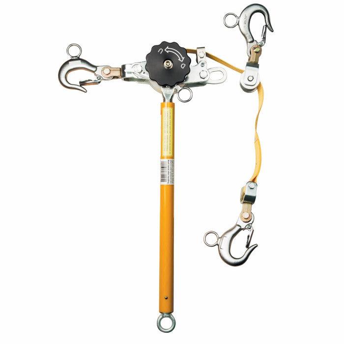 KLEIN TOOLS Web-Strap Ratchet Hoist w/ Hot Rings