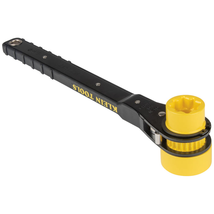 KLEIN TOOLS 4-IN-1 Lineman's Ratcheting Wrench
