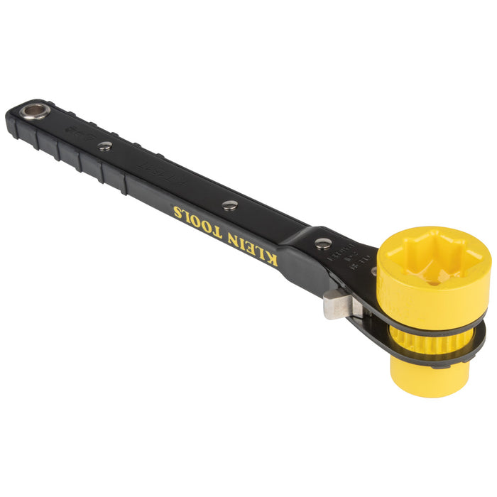 KLEIN TOOLS 4-IN-1 Lineman's Ratcheting Wrench