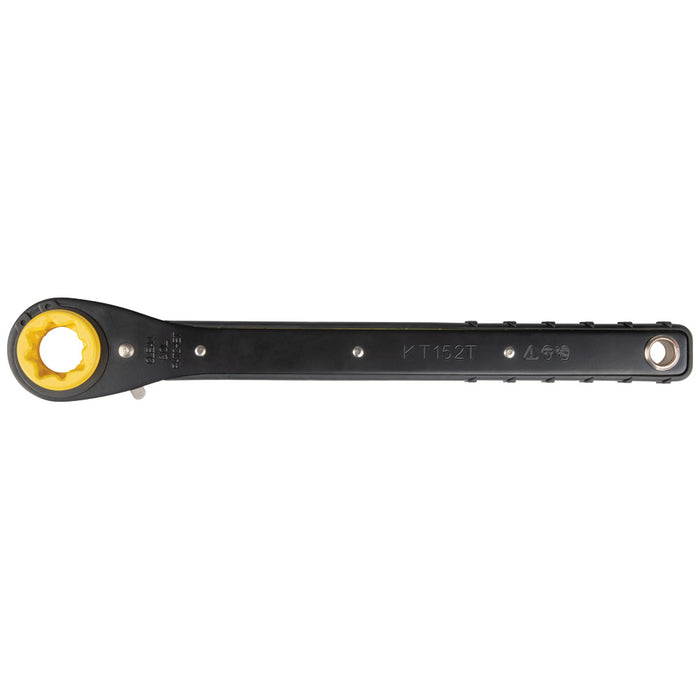 KLEIN TOOLS 4-IN-1 Lineman's Slim Ratcheting Wrench