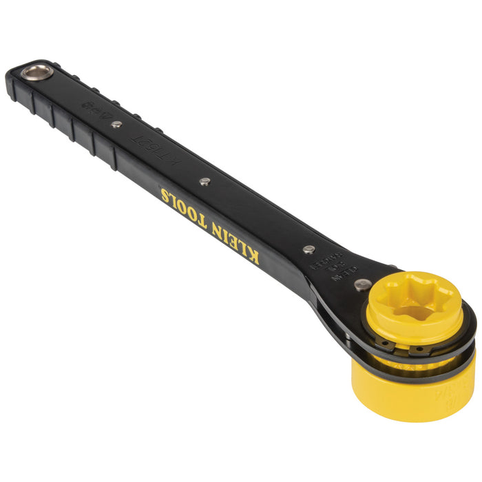 KLEIN TOOLS 4-IN-1 Lineman's Slim Ratcheting Wrench