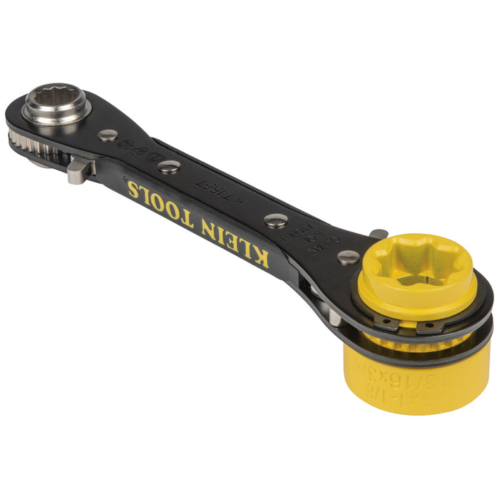 KLEIN TOOLS Llave de trinquete para liniero 6 en 1