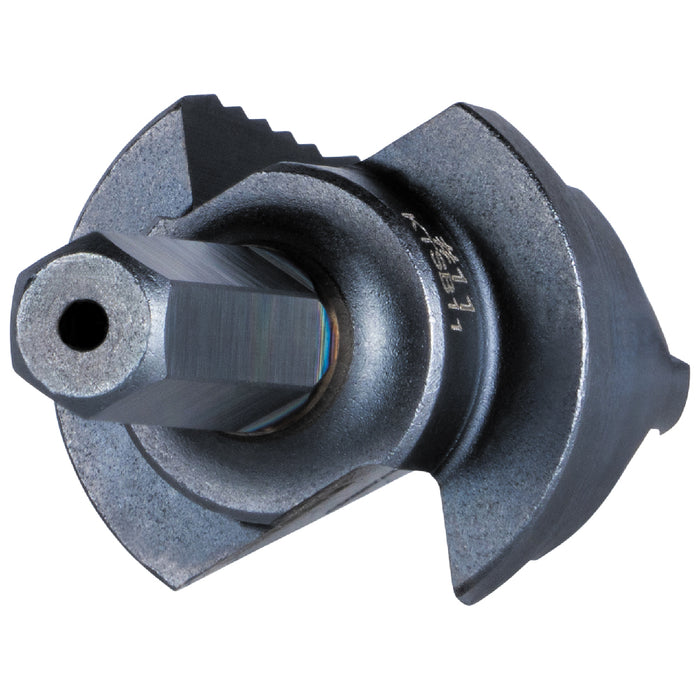 KLEIN TOOLS 2-Step Drill Bit, 3/8-Inch Hex, Double Straight Flute, 7/8-Inch to 1-1/8-Inch