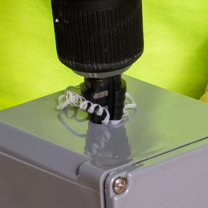 KLEIN TOOLS 12-Step Drill Bit, 3/8-Inch Hex, Double Straight Flute, 3/16-Inch to 7/8-Inch