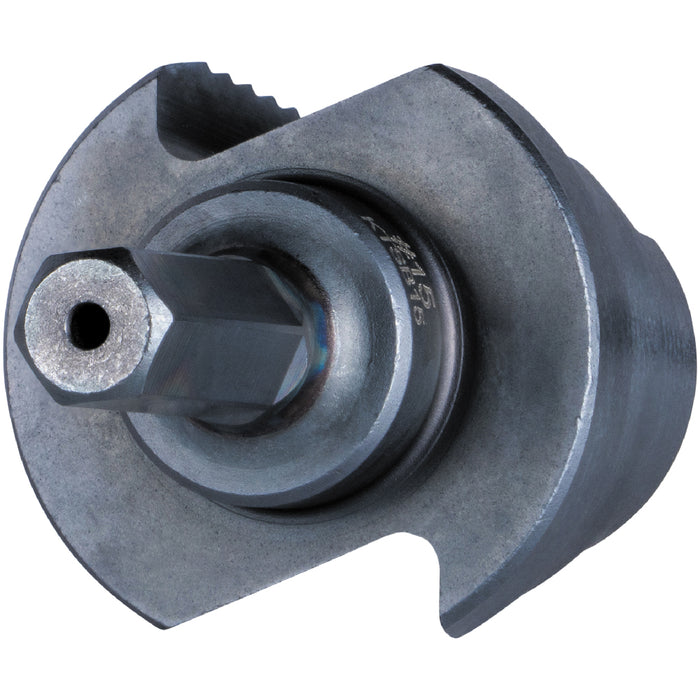 KLEIN TOOLS 3-Step Drill Bit, 3/8-Inch Hex, Double Straight Flute, 7/8-Inch to 1-3/8-Inch