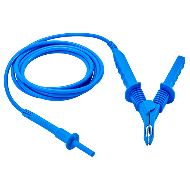 AEMC 2151.39 Lead - One 45 ft 15kV Blue w/integral clip for use with Models 6550 & 6555