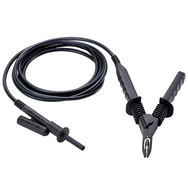 AEMC 2151.41 Lead - One 45 ft 15kV Black guard w/integral clip for use with Models 6550 & 6555