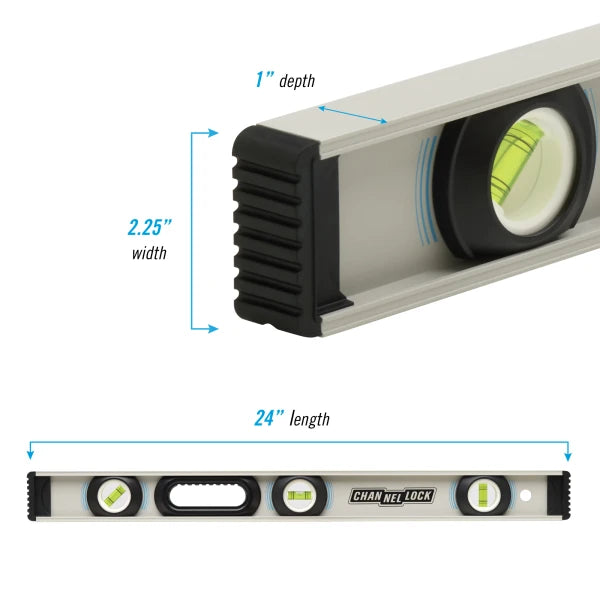 CHANNELLOCK 24" I-Beam Level