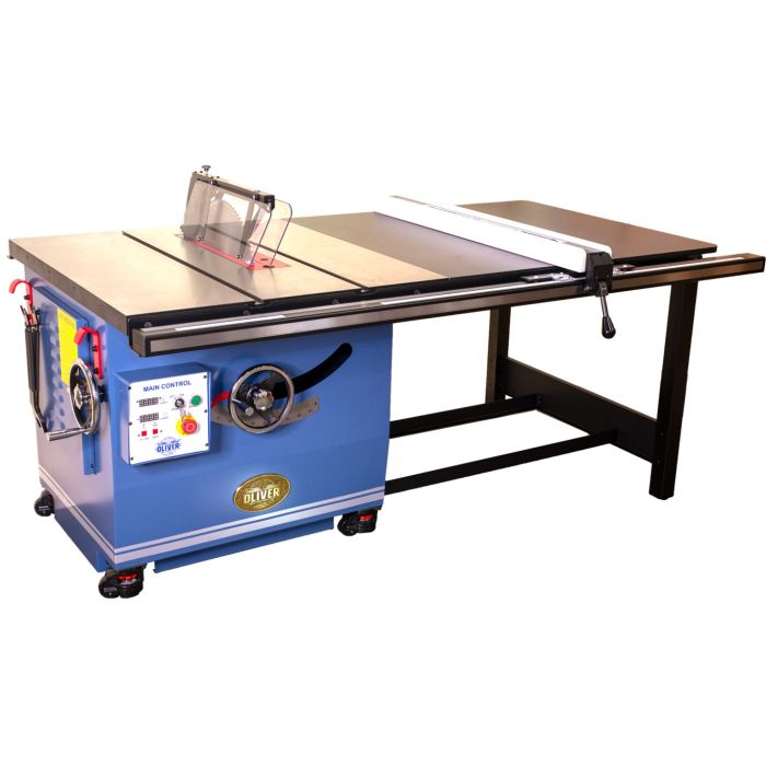 Oliver Machinery 16" Heavy-Duty Tablesaw with 52" capacity & Side Table