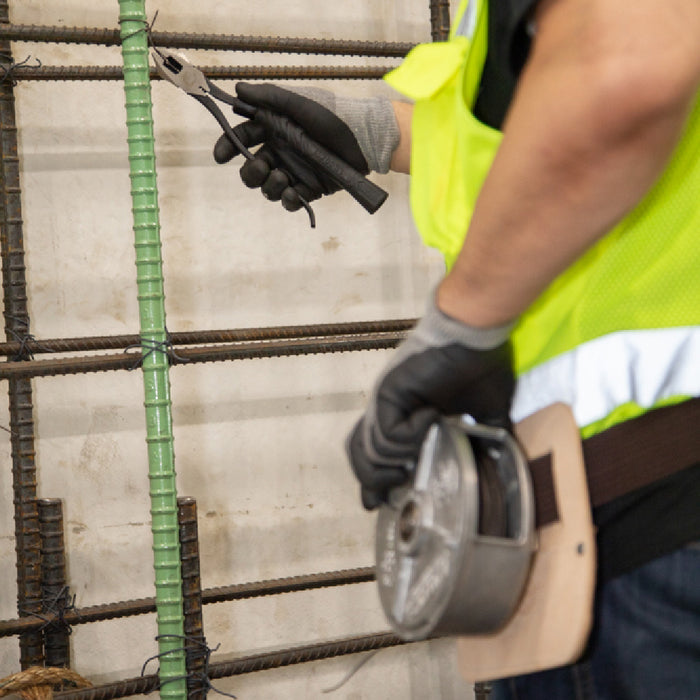 KLEIN TOOLS 9" Aggressive Knurl Slim-Head Ironworker's Pliers Comfort Grip