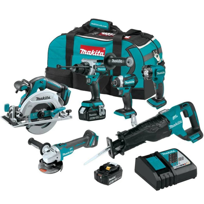 MAKITA 18V LXT® 7 PIEZAS. Kit combinado 