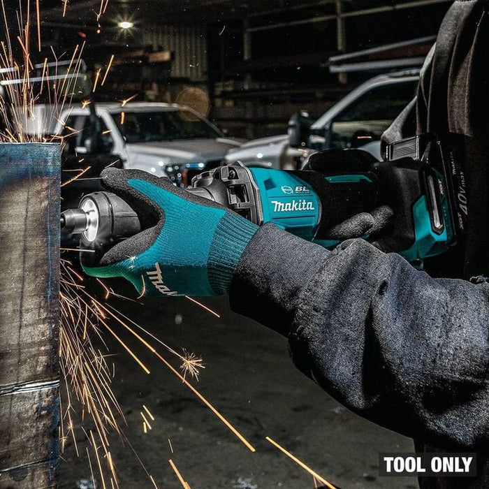 Makita 40V Max XGT Cordless 1/4 Inch Paddle Switch Variable Speed Die Grinder with Electric Brake (Bare Tool)