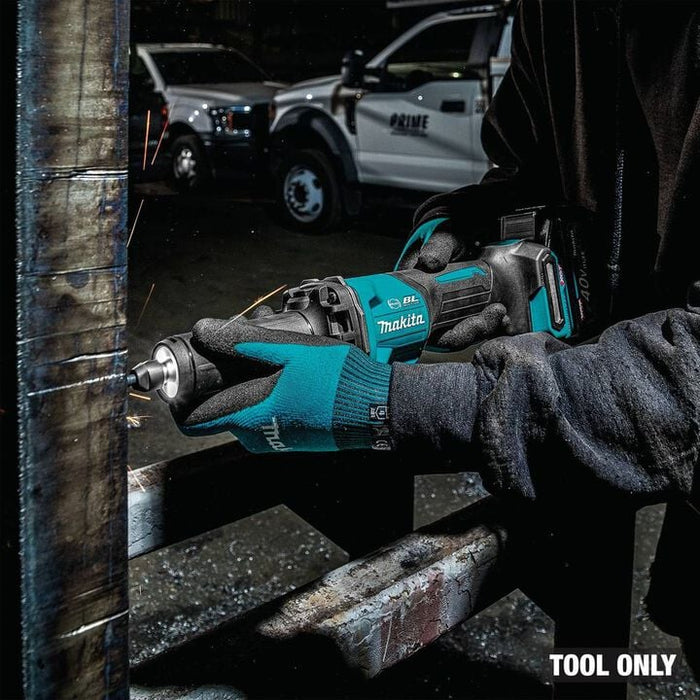 Makita 40V Max XGT Cordless 1/4 Inch Paddle Switch Variable Speed Die Grinder with Electric Brake (Bare Tool)