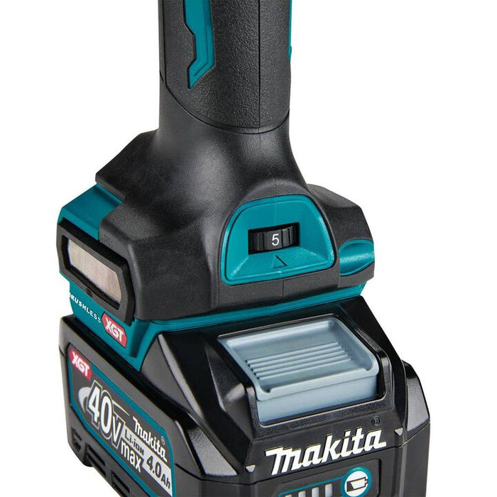 Makita 40V Max XGT Cordless 1/4 Inch Paddle Switch Variable Speed Die Grinder with Electric Brake (Bare Tool)